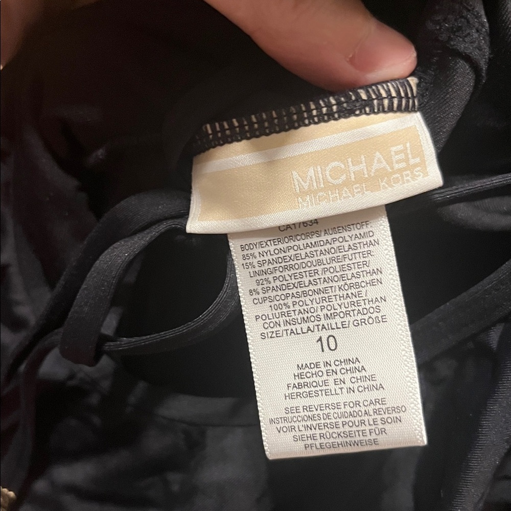 Michael Kors Elegant Navy Swimsuit - Picture 2 of 3